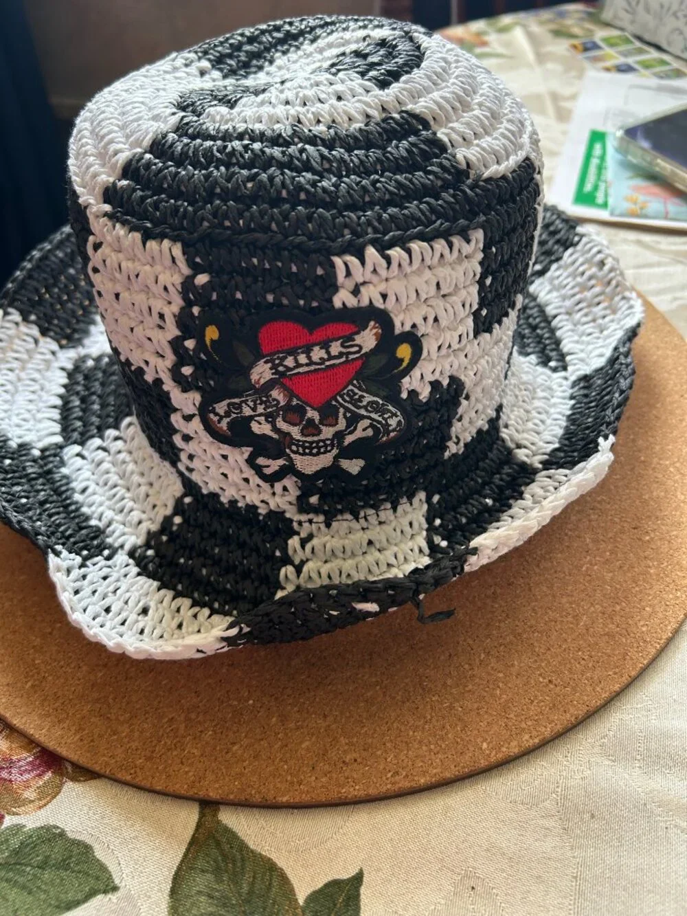 ED HARDY STRAW HAT